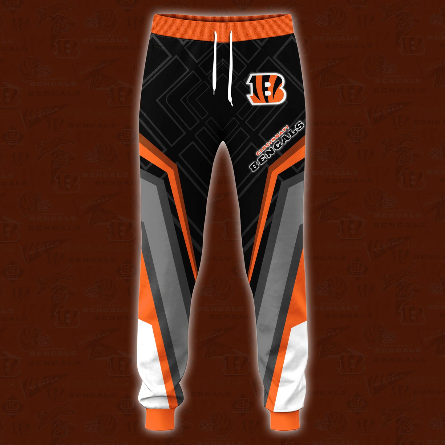 Cincinnati Bengals Combo Hoodie And Sweatpants Custom Your Name, Sport Hoodie Sweatpants Set, Sport Gifts For Fans ETRG-62591