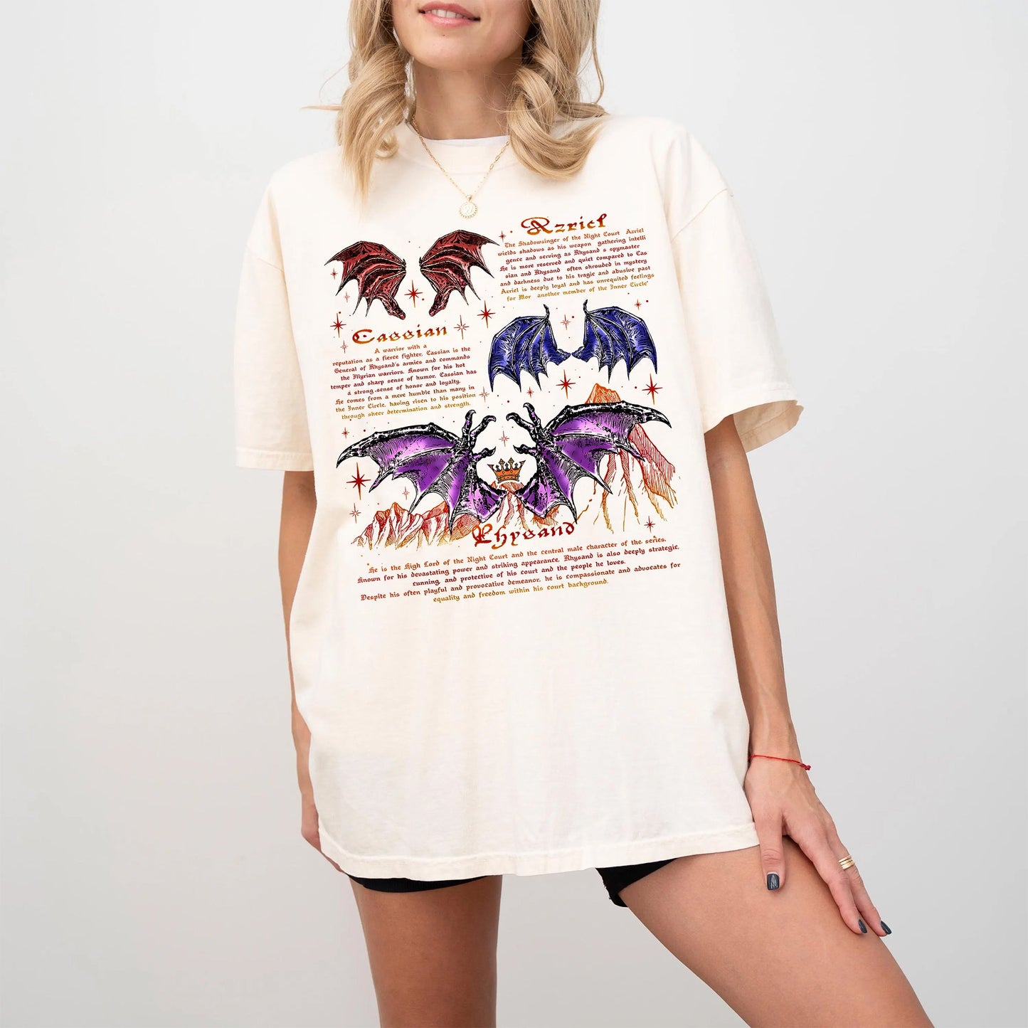 Night Court Bat Boys Comfort Colors T-Shirt – Rhysand, Azriel & Cassian