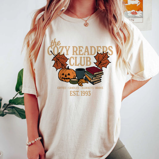 Cozy Readers Club Comfort Colors Graphic Tee