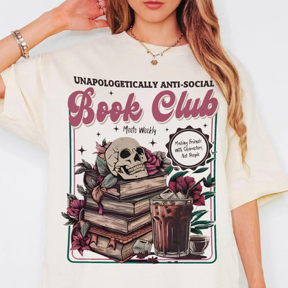 Anti-Social Book Club Comfort Colors Graphic Tee