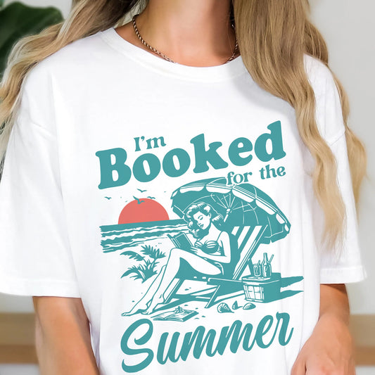 Booked for the Summer Comfort Colors Graphic Tee