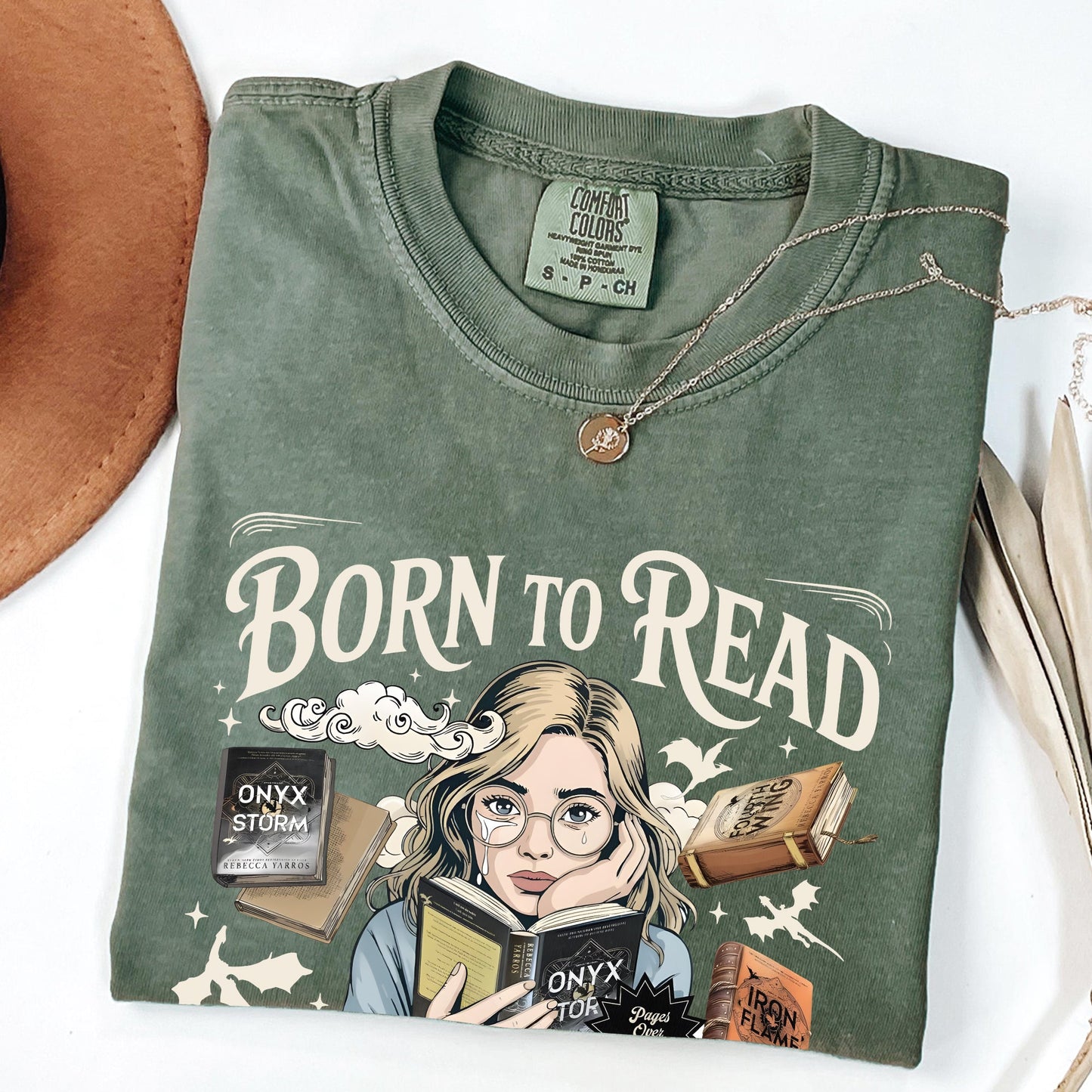Born to Read Comfort Colors T-Shirt – Bookish Fantasy Graphic Tee