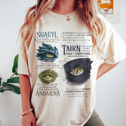 Fourth Wing Dragon Trio Comfort Colors T-Shirt