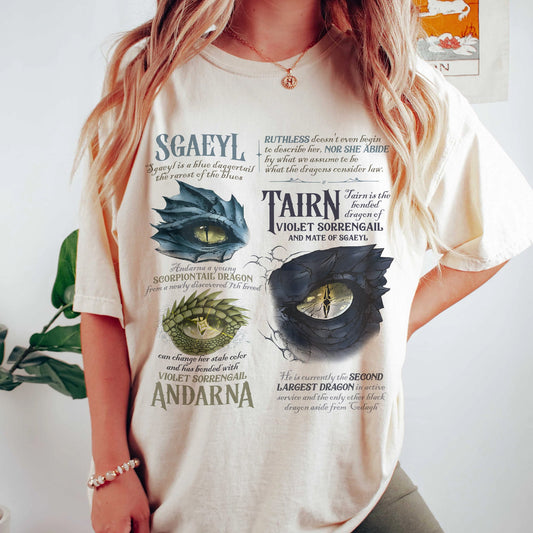 Fourth Wing Dragon Trio Comfort Colors T-Shirt