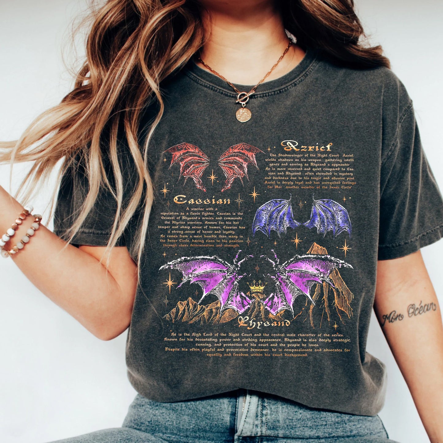 Night Court Bat Boys Comfort Colors T-Shirt – Rhysand, Azriel & Cassian