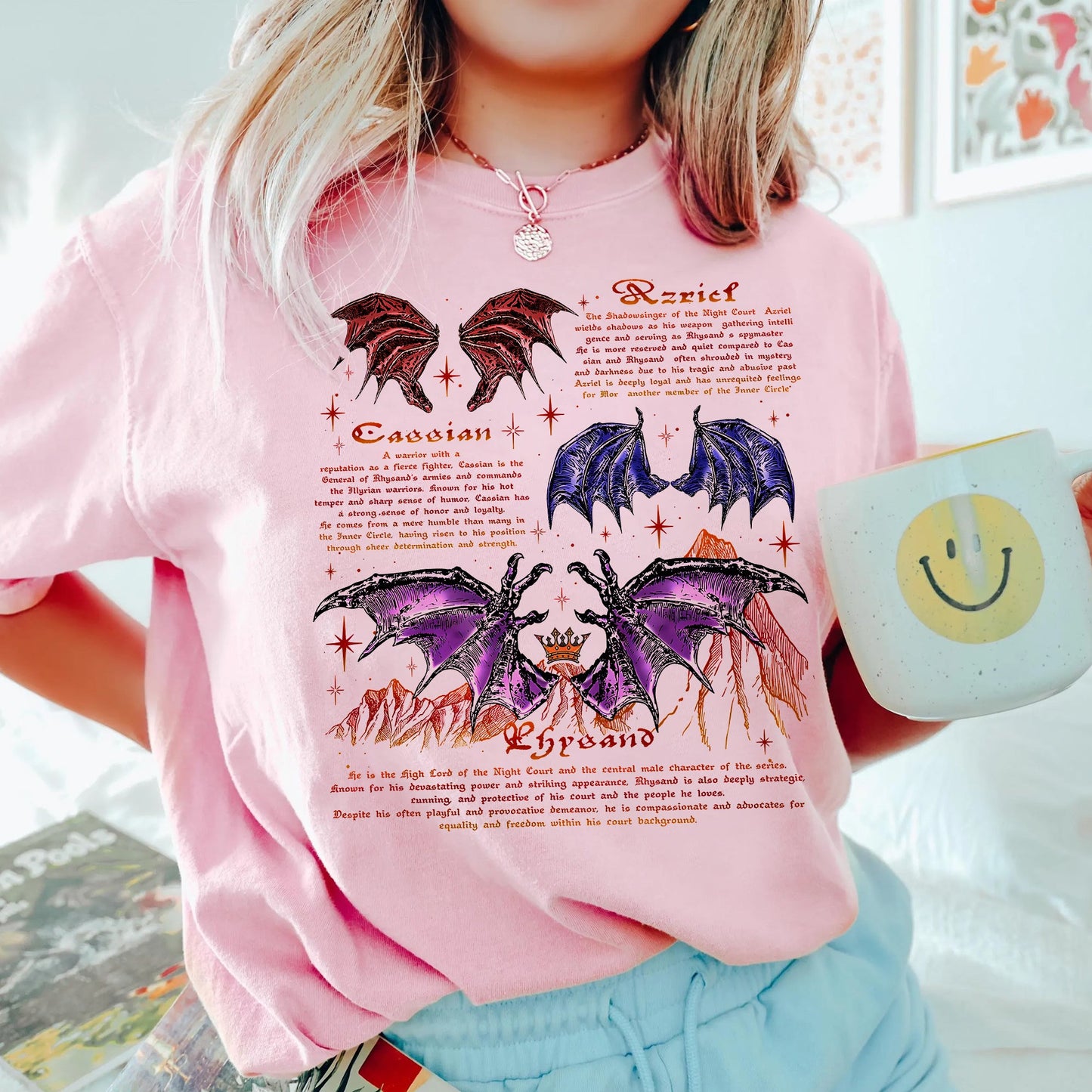 Night Court Bat Boys Comfort Colors T-Shirt – Rhysand, Azriel & Cassian