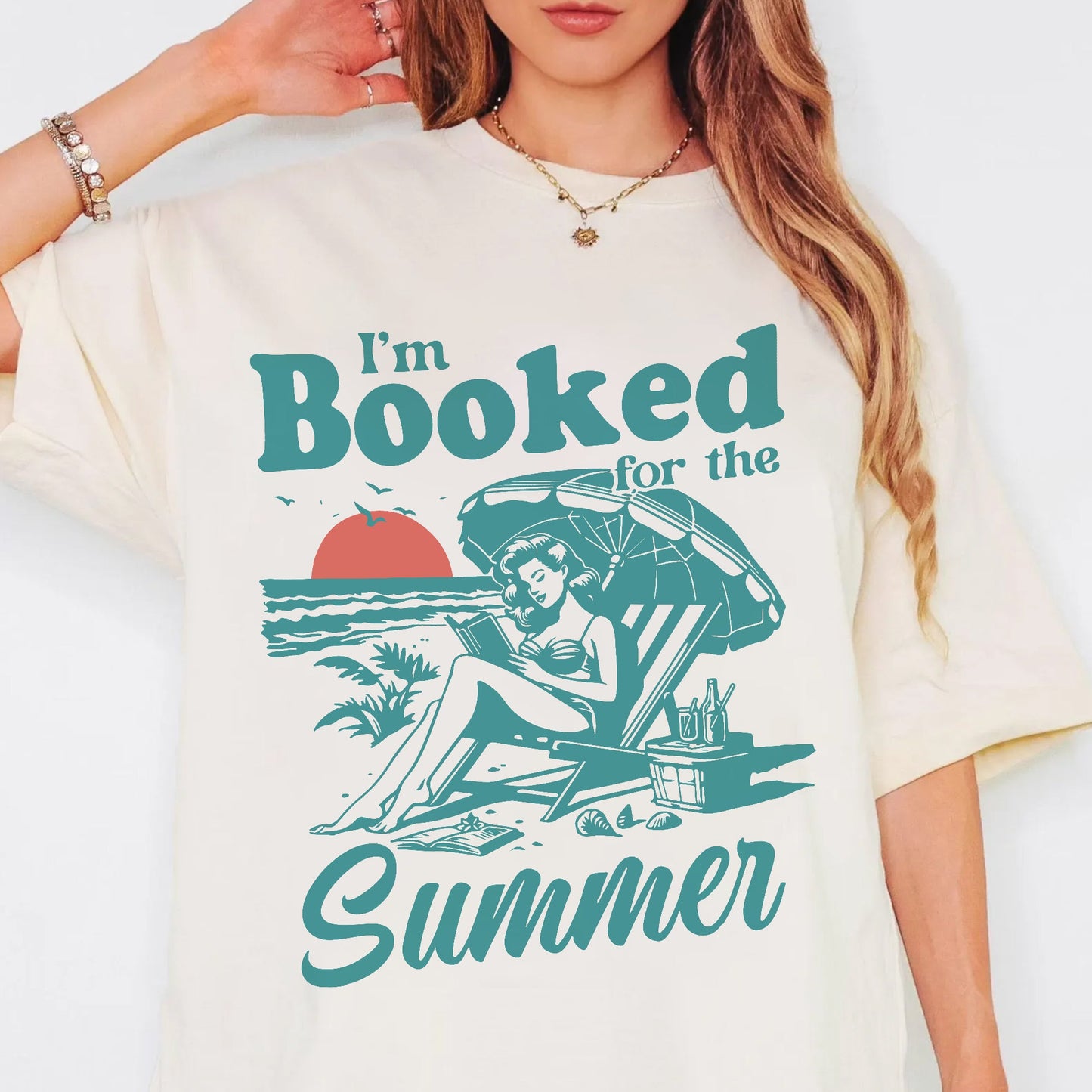 Booked for the Summer Comfort Colors Graphic Tee