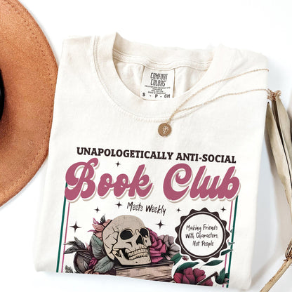 Anti-Social Book Club Comfort Colors Graphic Tee