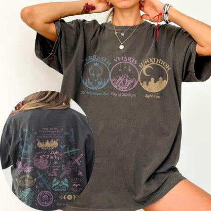 Maasverse Comfort Colors T-Shirt – Terrasen Velaris Lunathion