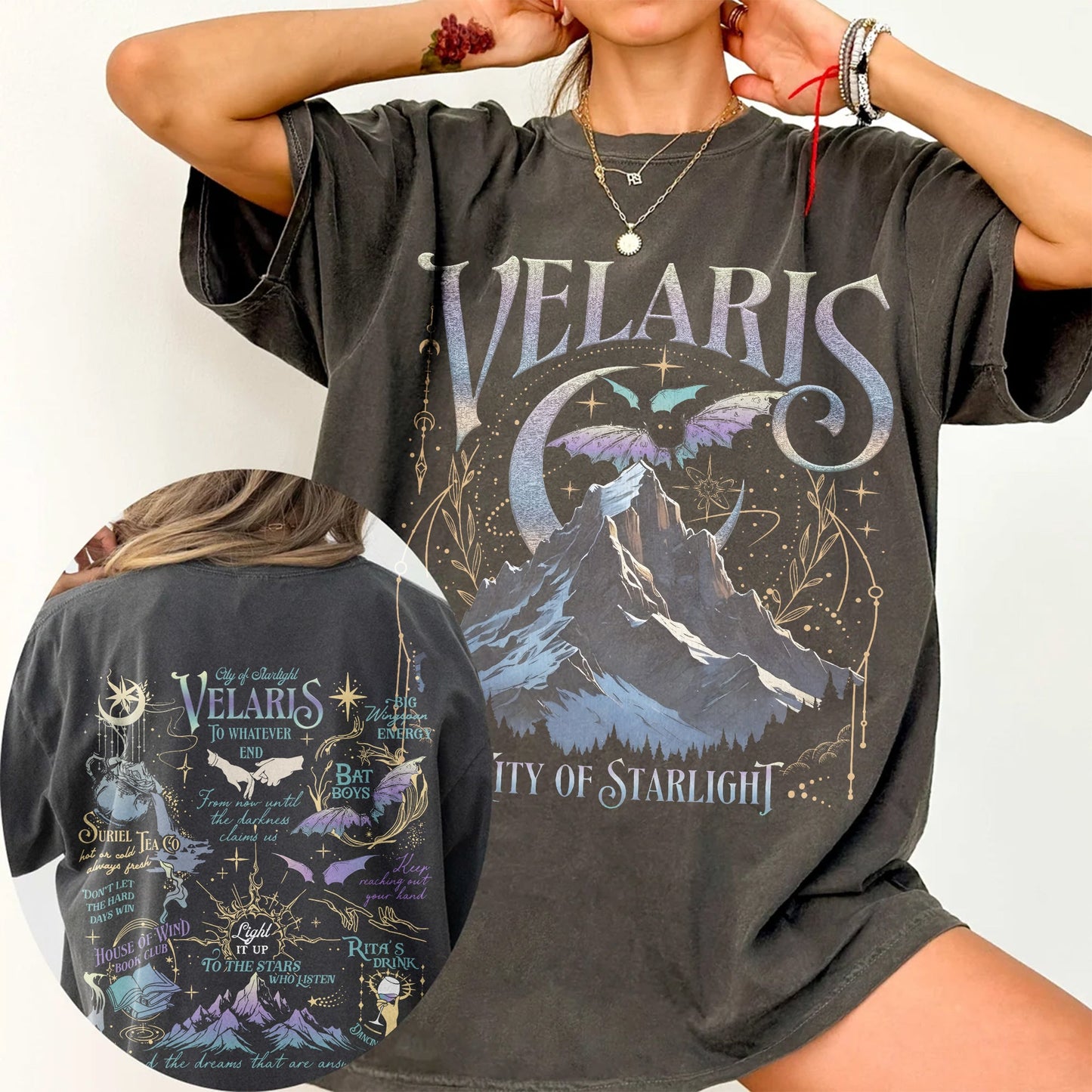 Velaris Comfort Colors T-Shirt – City of Starlight & Bat Boys