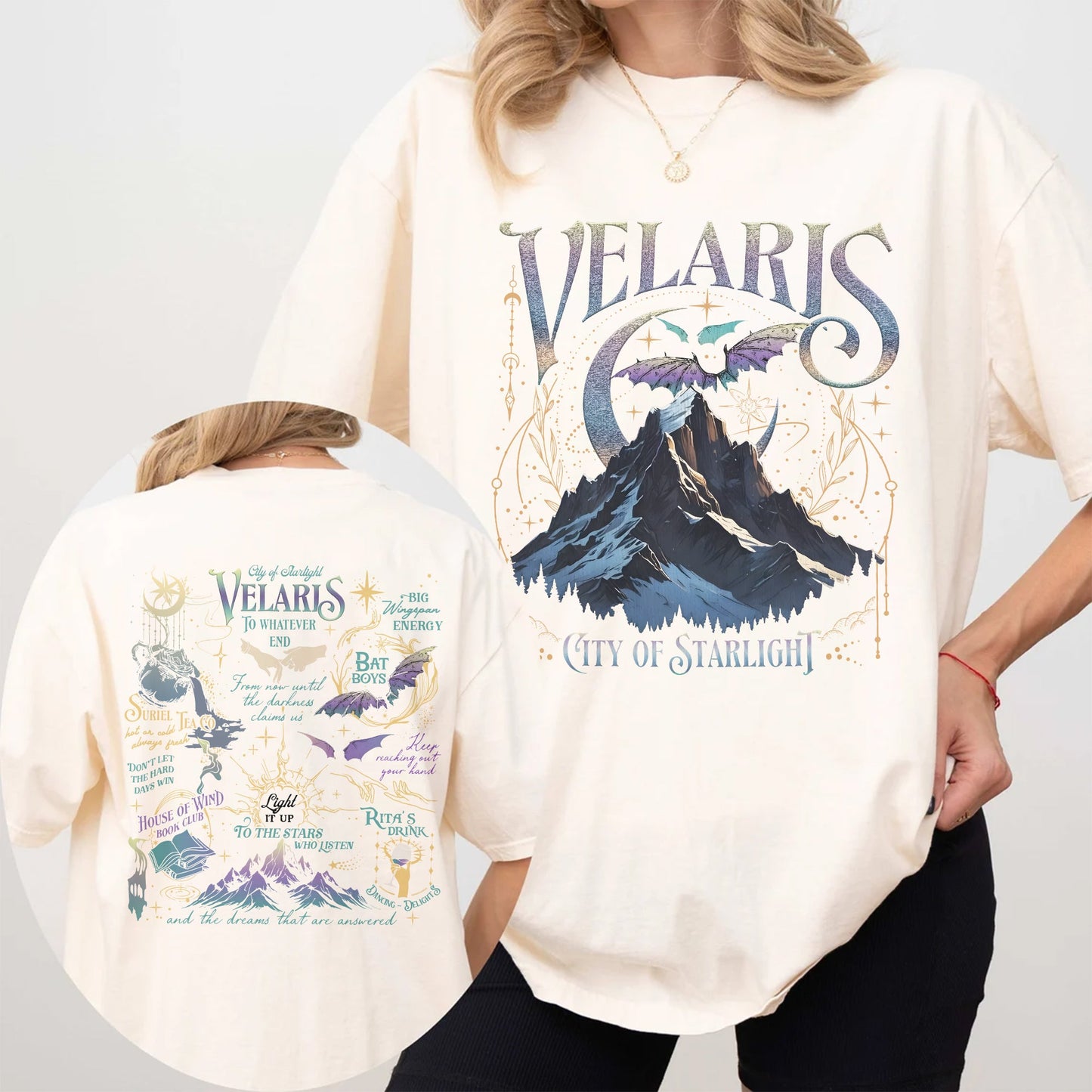 Velaris Comfort Colors T-Shirt – City of Starlight & Bat Boys