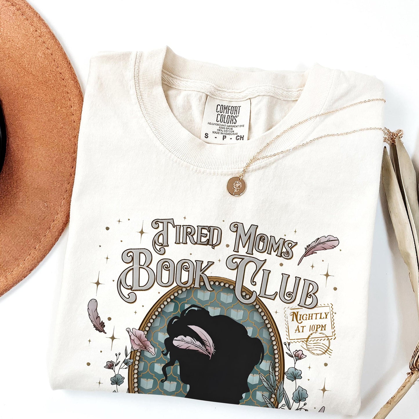 Tired Moms Book Club Comfort Colors T-Shirt – Cozy Reading Tee