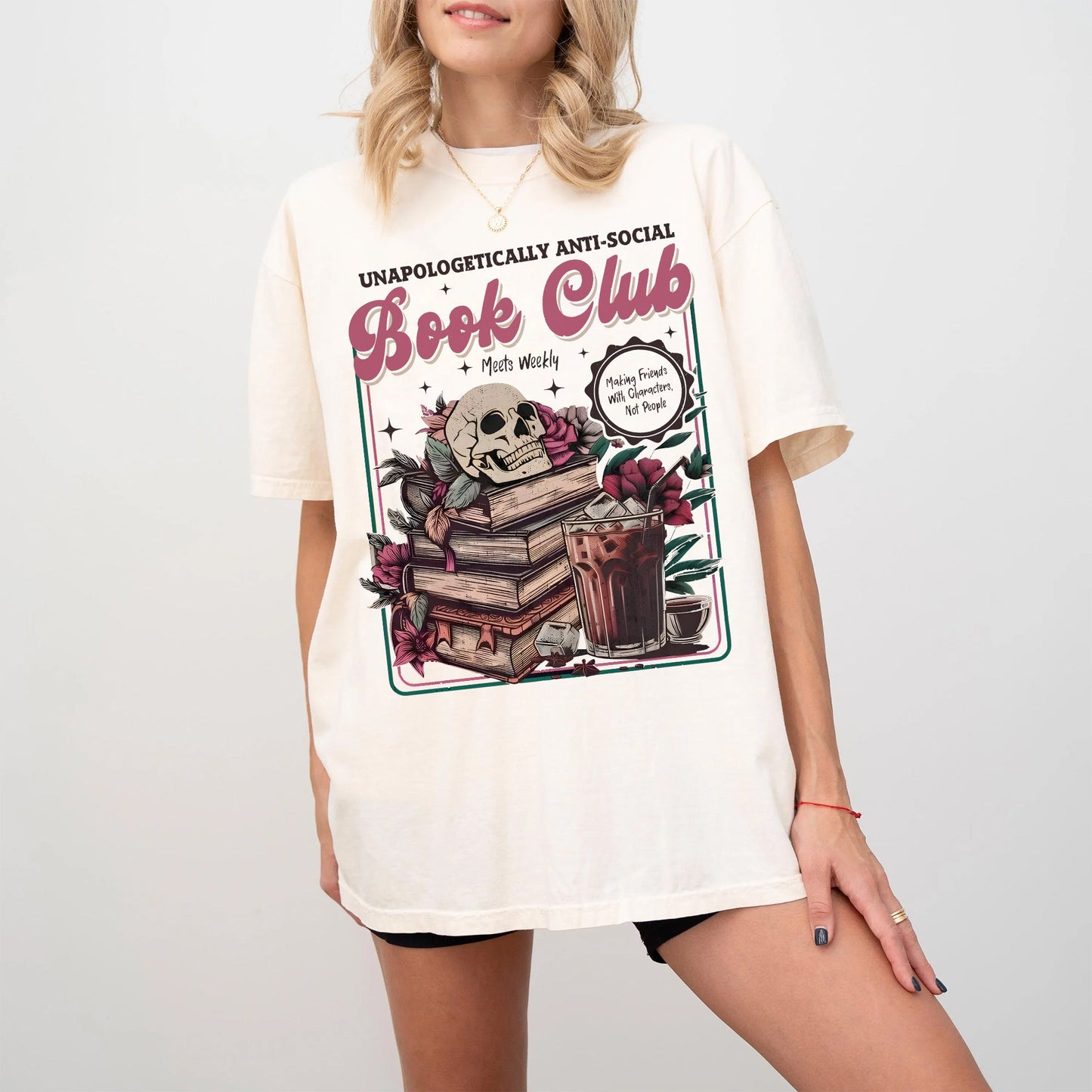 Anti-Social Book Club Comfort Colors Graphic Tee
