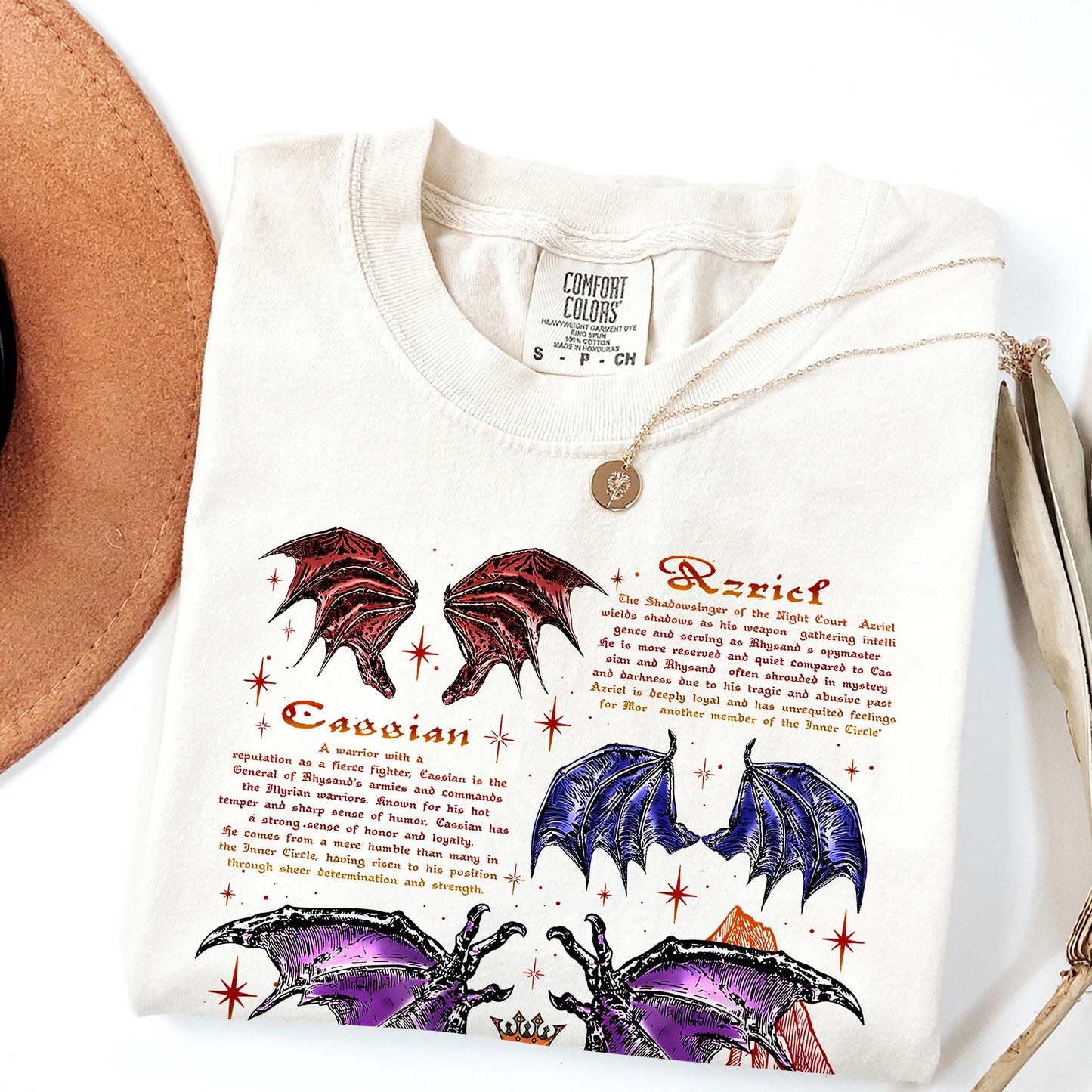 Night Court Bat Boys Comfort Colors T-Shirt – Rhysand, Azriel & Cassian