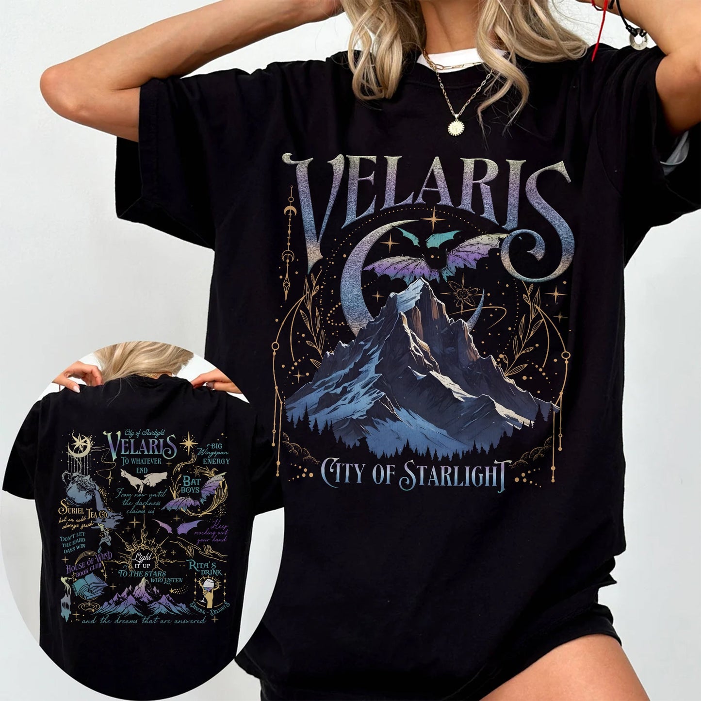 Velaris Comfort Colors T-Shirt – City of Starlight & Bat Boys