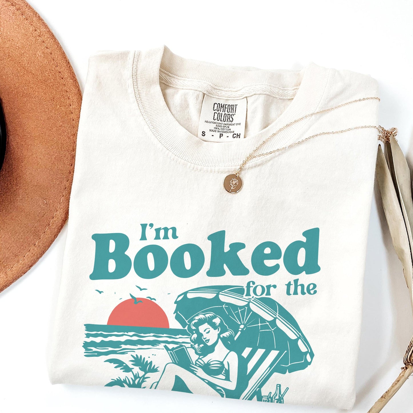Booked for the Summer Comfort Colors Graphic Tee