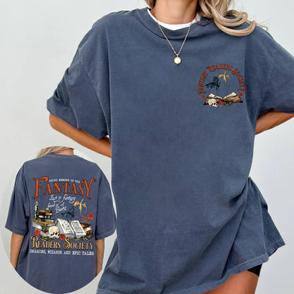 Fantasy Readers Society Comfort Colors T-Shirt – Book Lover Gift