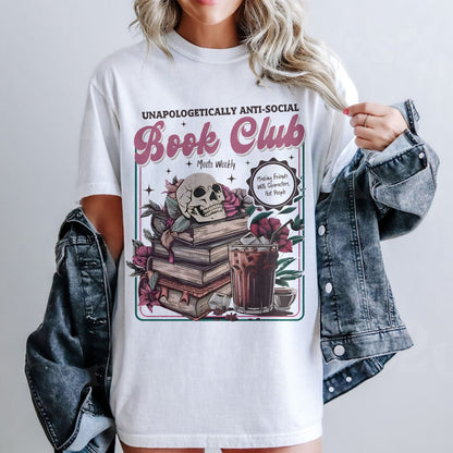 Anti-Social Book Club Comfort Colors Graphic Tee