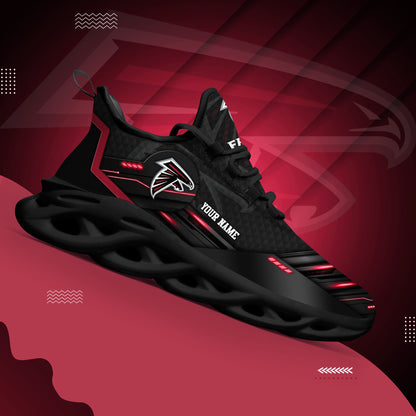 Atlanta Falcons Black Clunky Sneaker Custom Name, Sport Team Shoes, Sport Gifts For Fan ETRG-03311527
