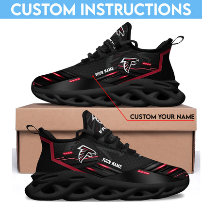 Atlanta Falcons Black Clunky Sneaker Custom Name, Sport Team Shoes, Sport Gifts For Fan ETRG-03311527