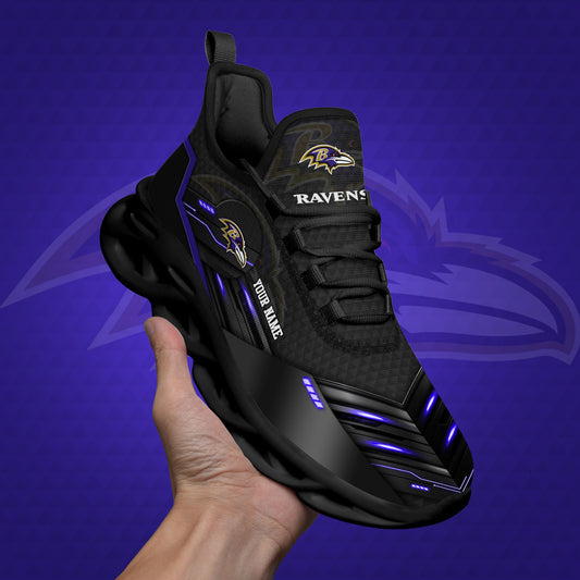 Baltimore Ravens Black Clunky Sneaker Custom Name, Sport Team Shoes, Sport Gifts For Fan ETRG-03311527