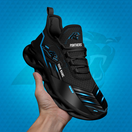 Carolina Panthers Black Clunky Sneaker Custom Name, Sport Team Shoes, Sport Gifts For Fan ETRG-03311527