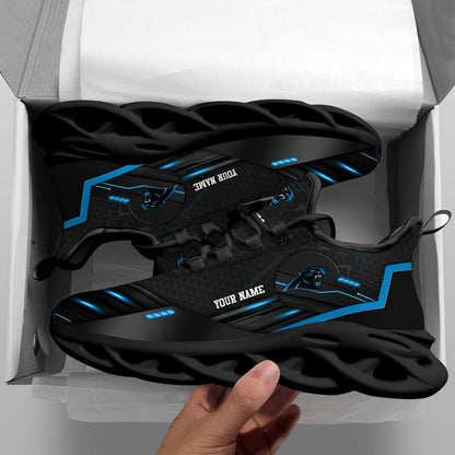 Carolina Panthers Black Clunky Sneaker Custom Name, Sport Team Shoes, Sport Gifts For Fan ETRG-03311527