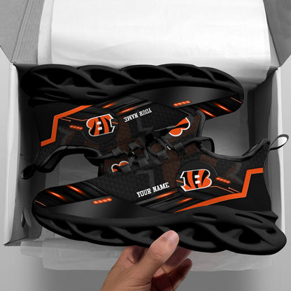 Cincinnati Bengals Black Clunky Sneaker Custom Name, Sport Team Shoes, Sport Gifts For Fan ETRG-03311527