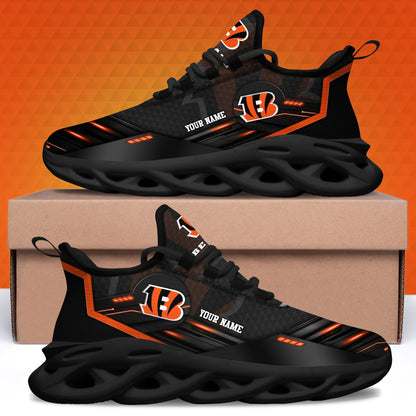Cincinnati Bengals Black Clunky Sneaker Custom Name, Sport Team Shoes, Sport Gifts For Fan ETRG-03311527