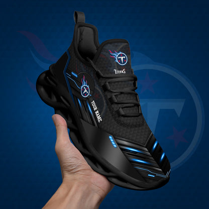 Tennessee Titans Black Clunky Sneaker Custom Name, Sport Team Shoes, Sport Gifts For Fan ETRG-03311527