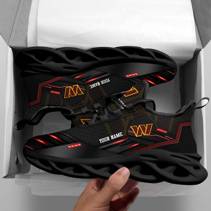 Washington Commanders Black Clunky Sneaker Custom Name, Sport Team Shoes, Sport Gifts For Fan ETRG-03311527