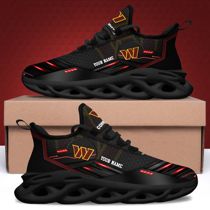Washington Commanders Black Clunky Sneaker Custom Name, Sport Team Shoes, Sport Gifts For Fan ETRG-03311527