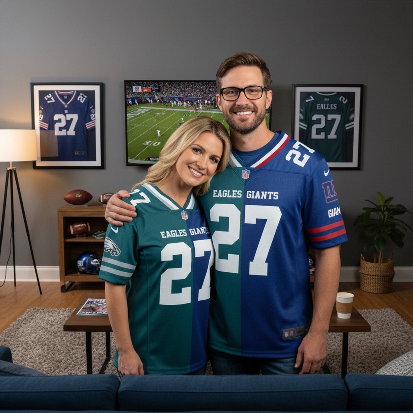 Washington Commanders House Divided Vneck Football Jersey Custom Name, Number And Team, Sport Jerseys, Sport Gifts ETRG-09293712