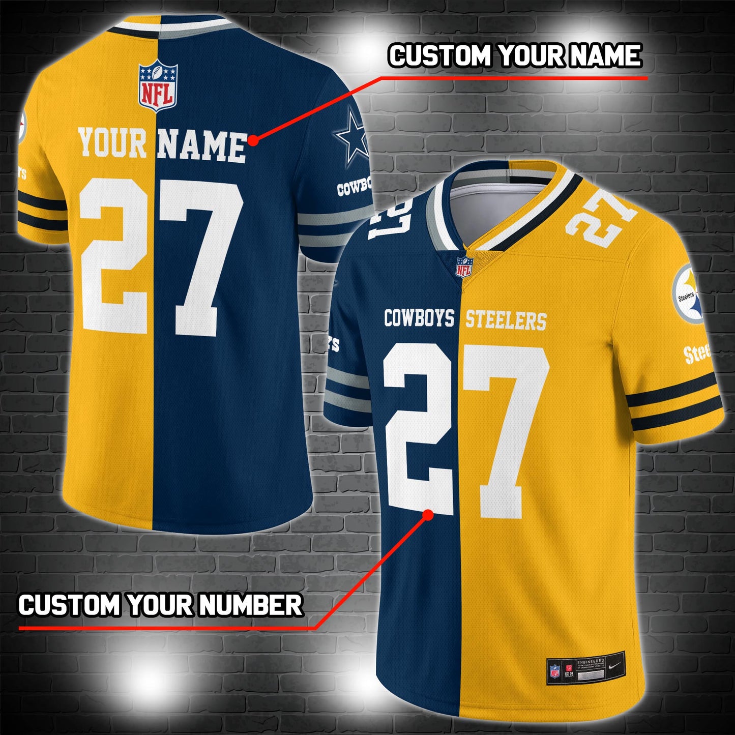 Washington Commanders House Divided Vneck Football Jersey Custom Name, Number And Team, Sport Jerseys, Sport Gifts ETRG-09293712