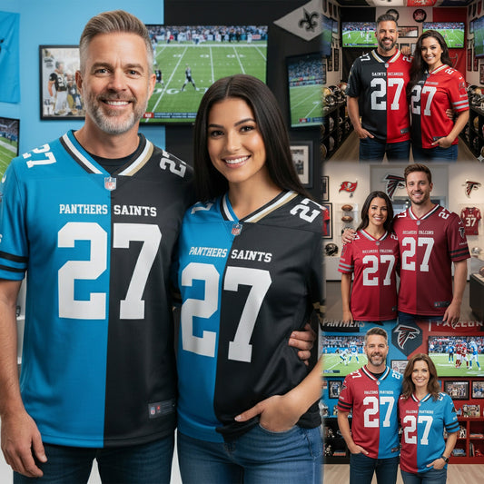 Carolina Panthers House Divided Vneck Football Jersey Custom Name, Number And Team, Sport Jerseys, Sport Gifts ETRG-09293761