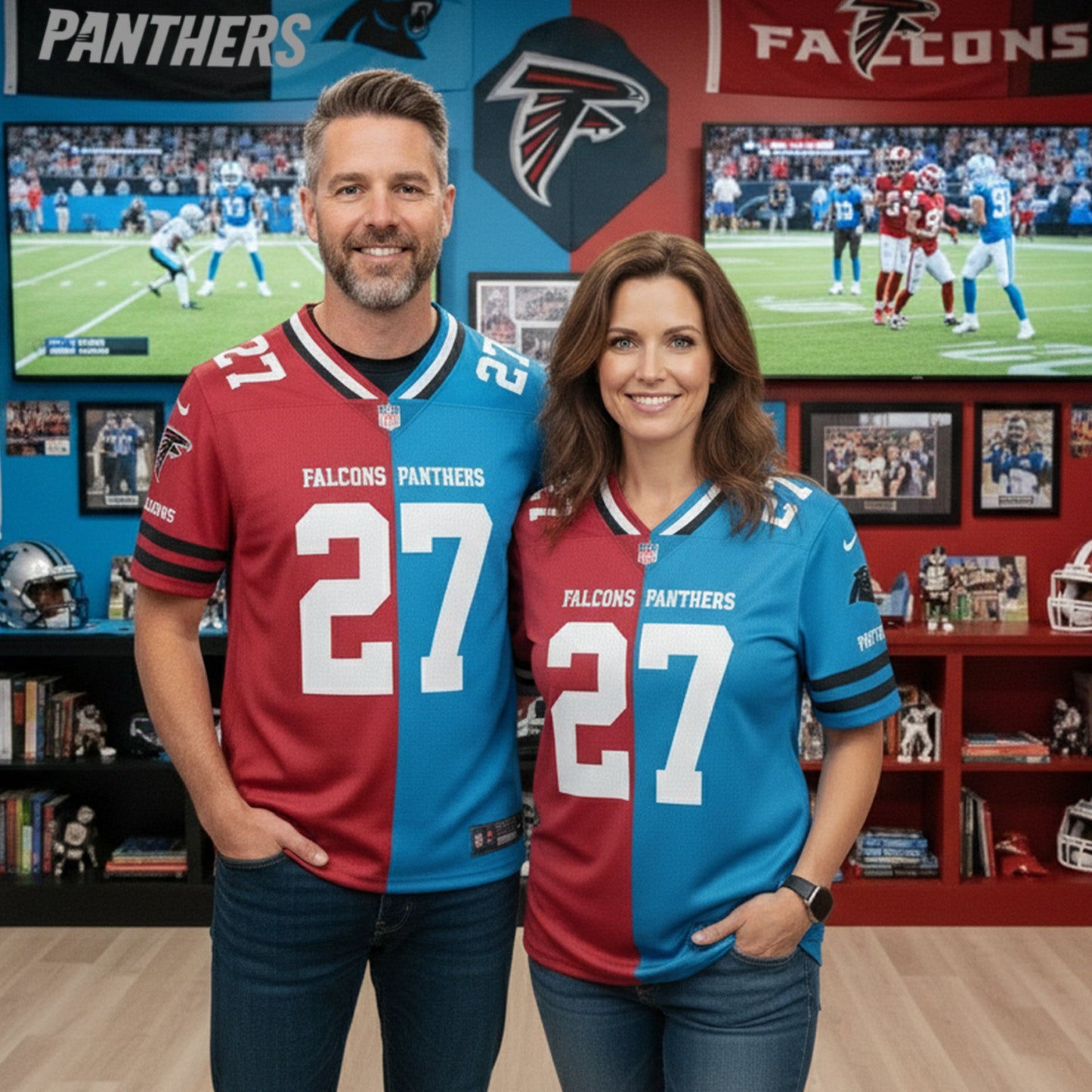 Tampa Bay Buccaneers House Divided Vneck Football Jersey Custom Name, Number And Team, Sport Jerseys, Sport Gifts ETRG-09293761