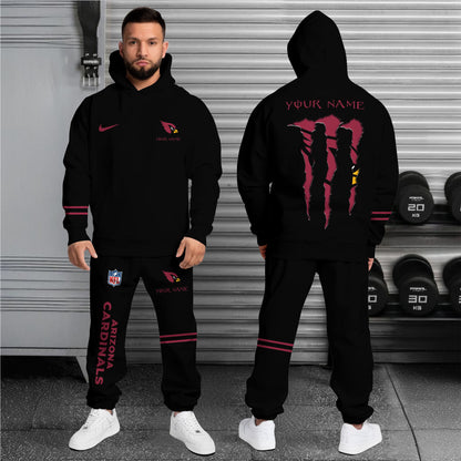 Arizona Cardinals Combo Custom Hoodie And Sweatpants, Gift For Sport Fans ETRG-62589