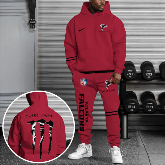 Atlanta Falcons Combo Custom Hoodie And Sweatpants, Gift For Sport Fans ETRG-62589