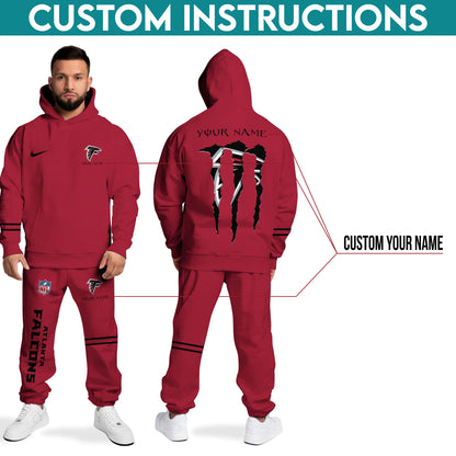 Atlanta Falcons Combo Custom Hoodie And Sweatpants, Gift For Sport Fans ETRG-62589