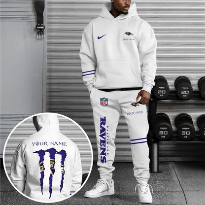 Baltimore Ravens Combo Custom Hoodie And Sweatpants, Gift For Sport Fans ETRG-62589