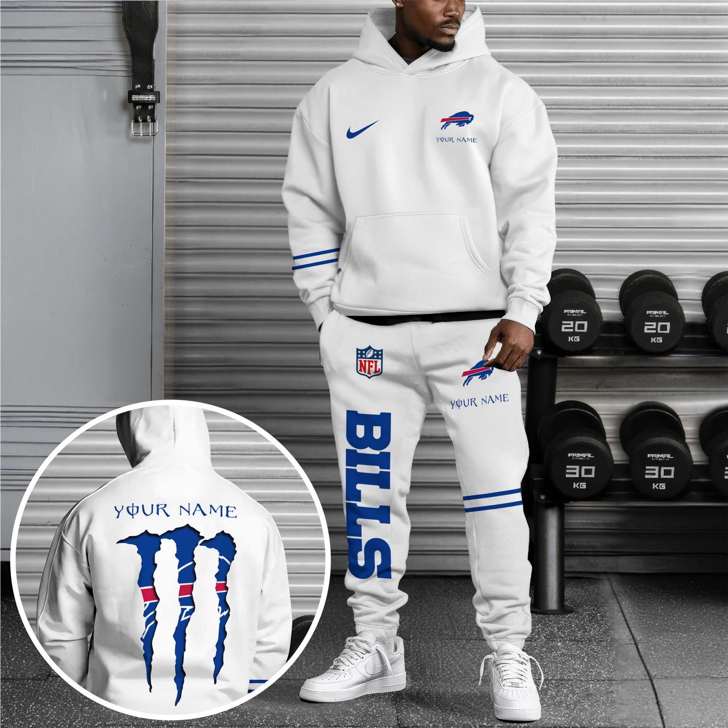 Buffalo Bills Combo Custom Hoodie And Sweatpants, Gift For Sport Fans ETRG-62589