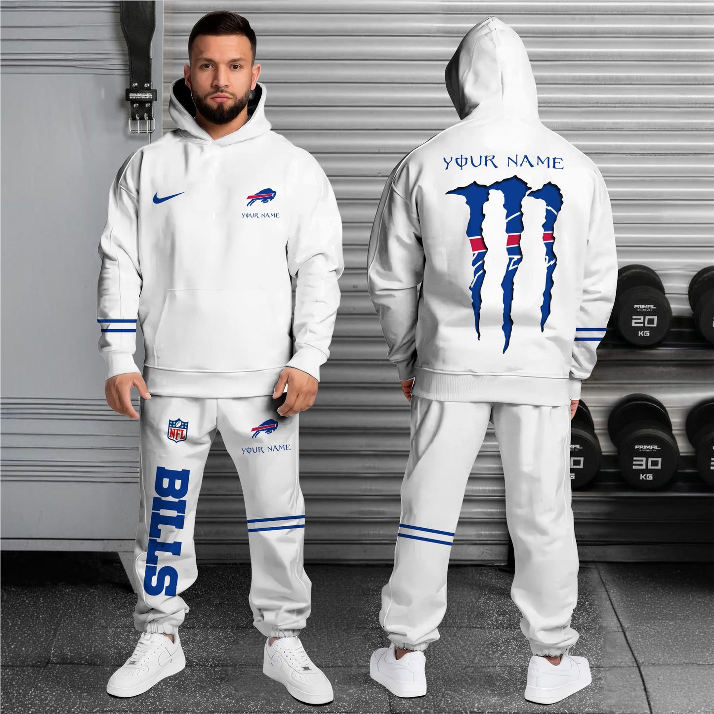 Buffalo Bills Combo Custom Hoodie And Sweatpants, Gift For Sport Fans ETRG-62589