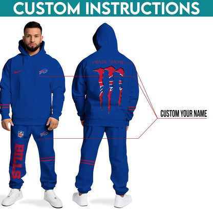 Buffalo Bills Combo Custom Hoodie And Sweatpants, Gift For Sport Fans ETRG-62589