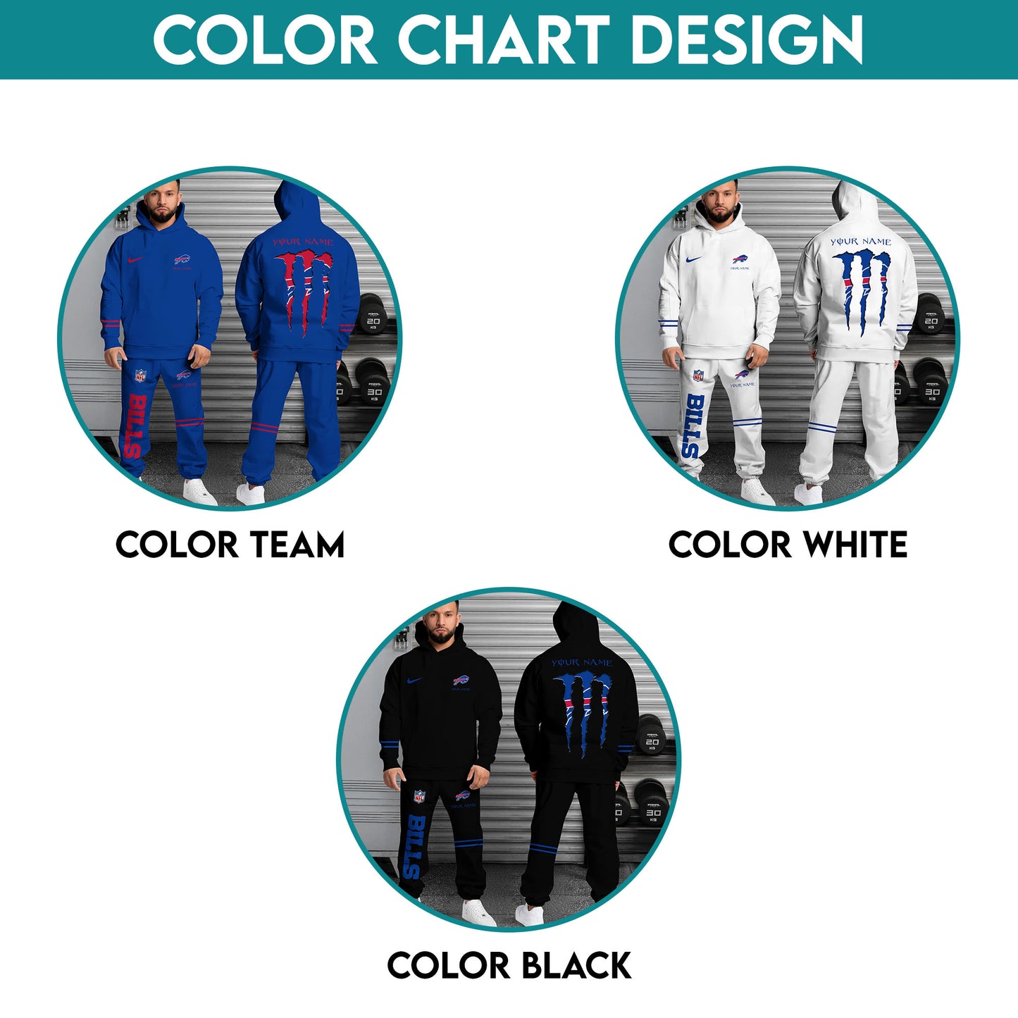 Buffalo Bills Combo Custom Hoodie And Sweatpants, Gift For Sport Fans ETRG-62589