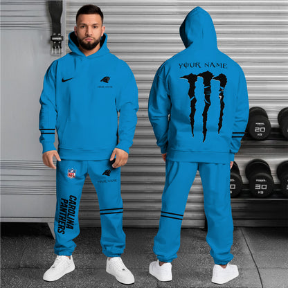 Carolina Panthers Combo Custom Hoodie And Sweatpants, Gift For Sport Fans ETRG-62589
