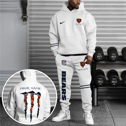 Chicago Bears Combo Custom Hoodie And Sweatpants, Gift For Sport Fans ETRG-62589