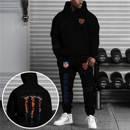 Chicago Bears Combo Custom Hoodie And Sweatpants, Gift For Sport Fans ETRG-62589