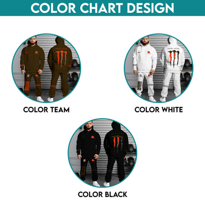 Cleveland Browns Combo Custom Hoodie And Sweatpants, Gift For Sport Fans ETRG-62589