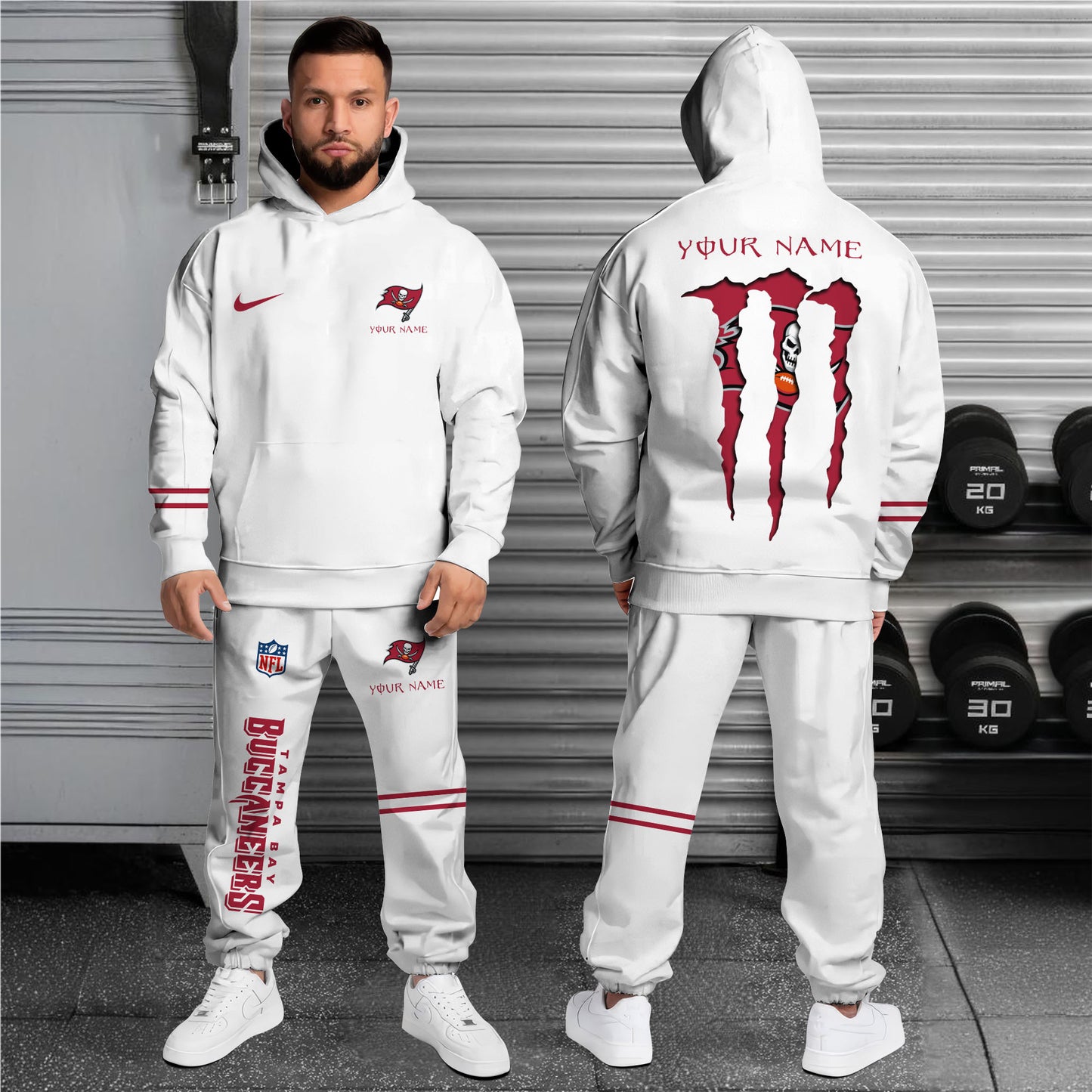 Tampa Bay Buccaneers Combo Custom Hoodie And Sweatpants, Gift For Sport Fans ETRG-62589