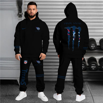 Tennessee Titans Combo Custom Hoodie And Sweatpants, Gift For Sport Fans ETRG-62589